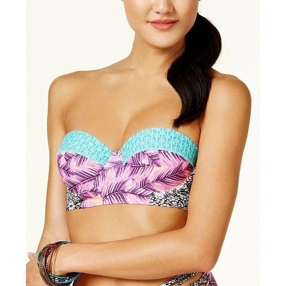 Hula Honey Underwire Push-Up Bikini Swim Top M - Picture 2 of 4